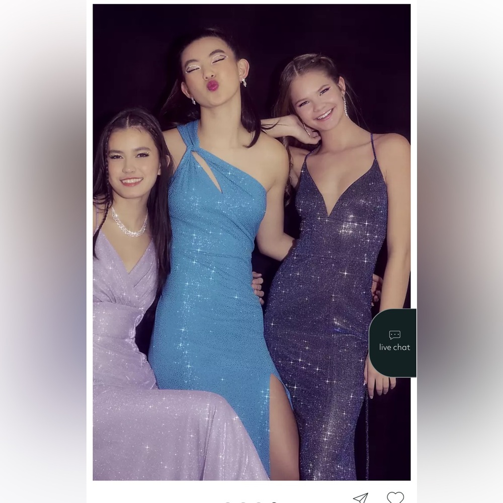 Sparkling Midnight Blue Prom Formal Event Wedding Guest STUNNING  Dress, NWT! - Picture 4 of 13